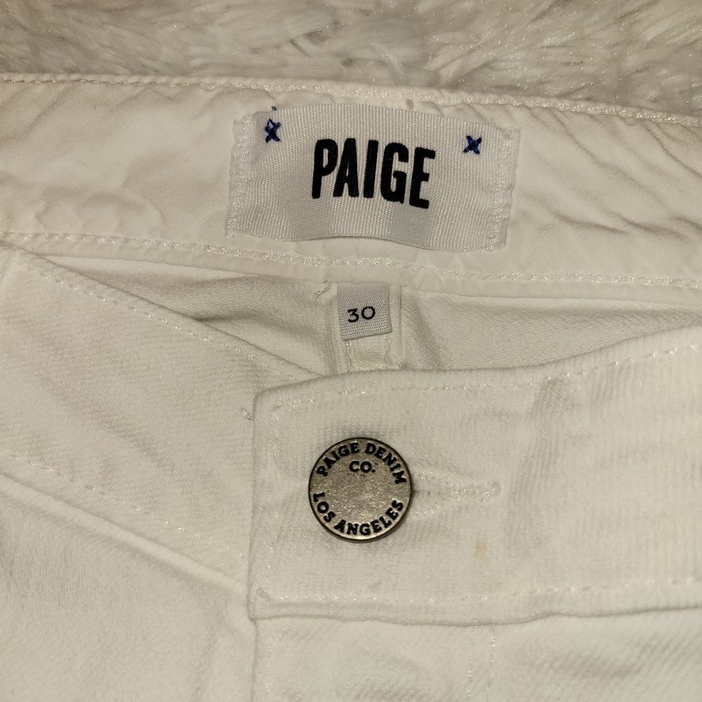 PAIGE white Kylie Crop jeans - Picture 4 of 9